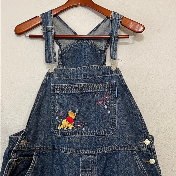Disney Winnie the Pooh Denim Overall Short - Picture 4 of 17
